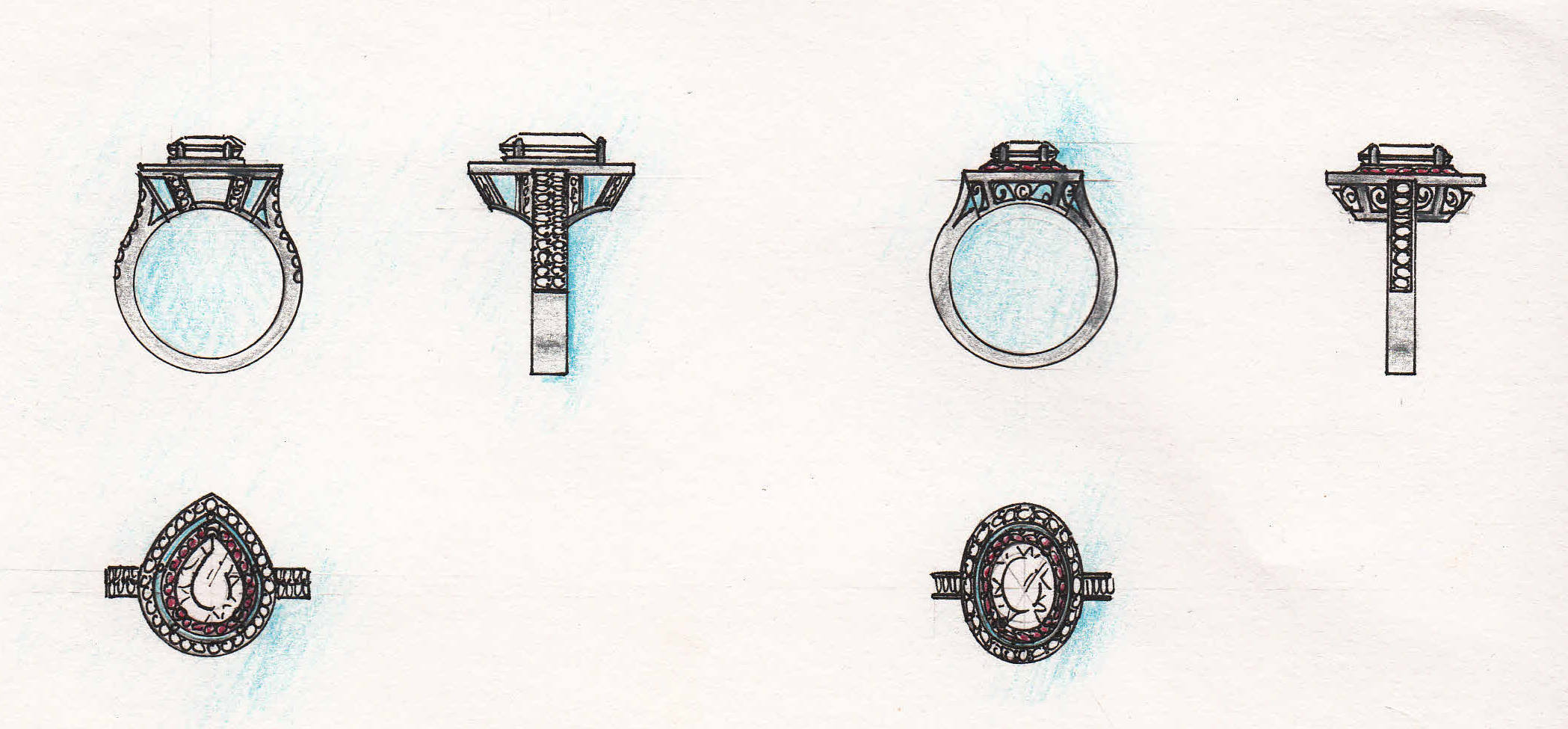 Bridal sketch ring | Jewelry drawing, Accessories design sketch, Jewelry design  drawing