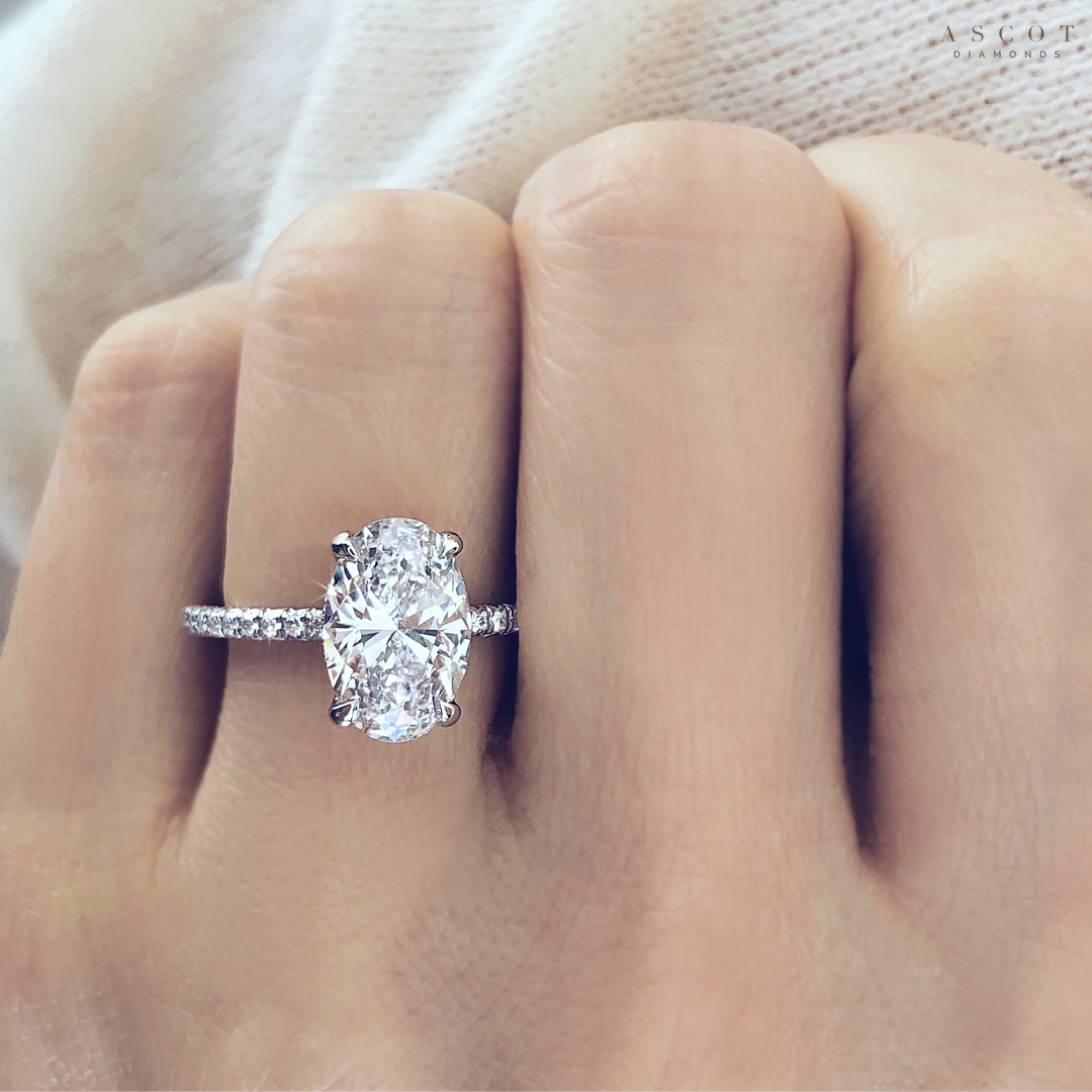oval cut solitaire engagement rings