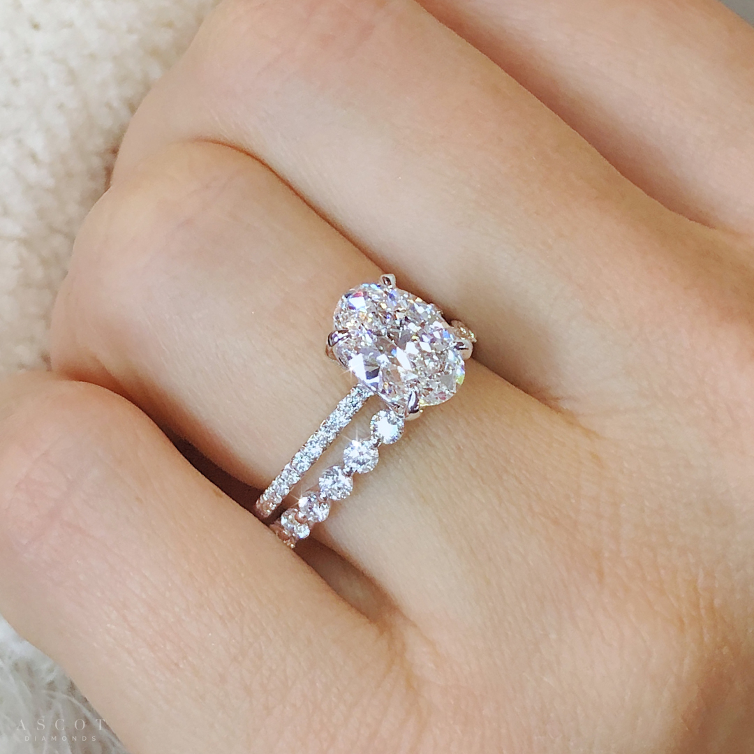 Romance Diamond Engagement Ring [MS130A-PR4] | USA Jewels