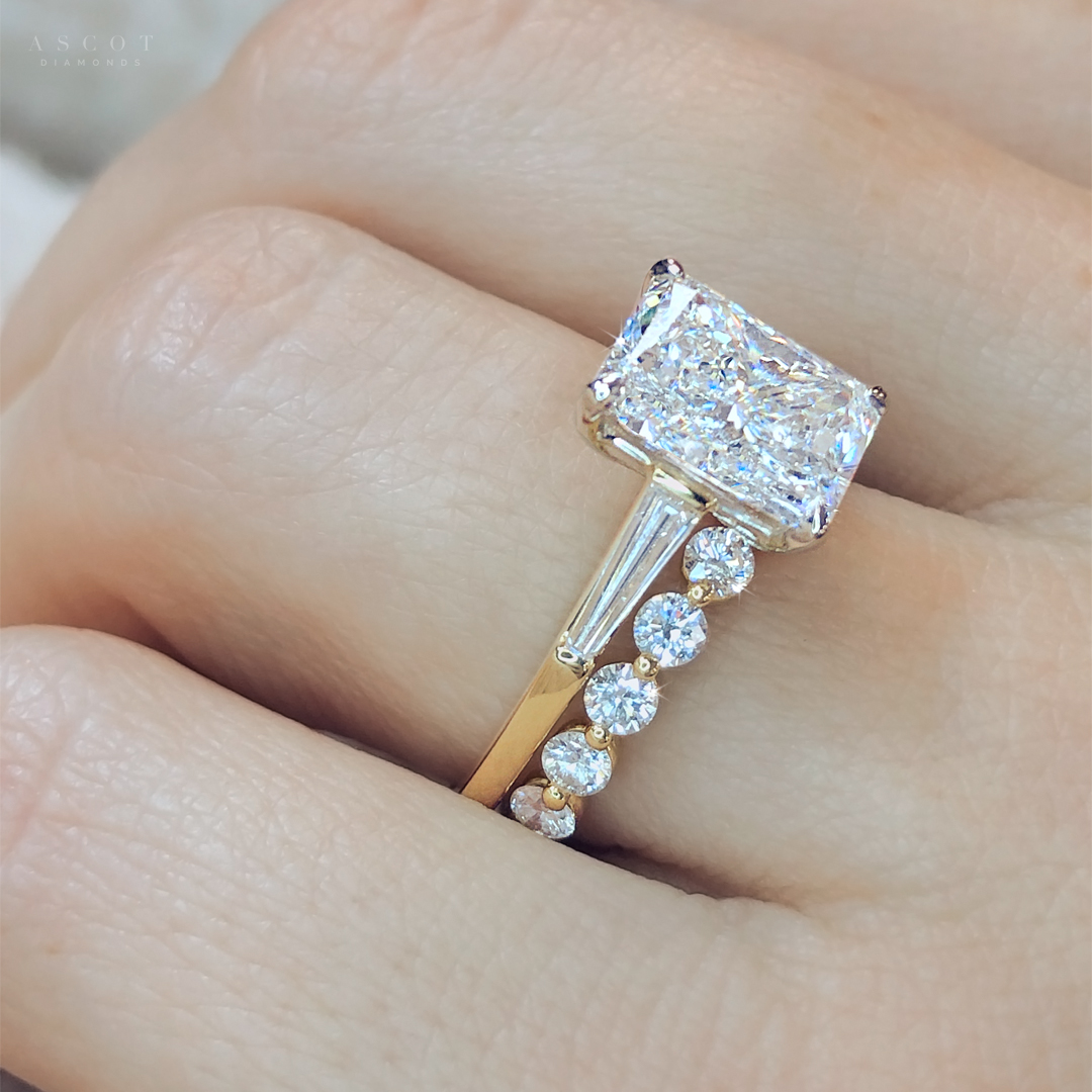tacori radiant cut diamond ring