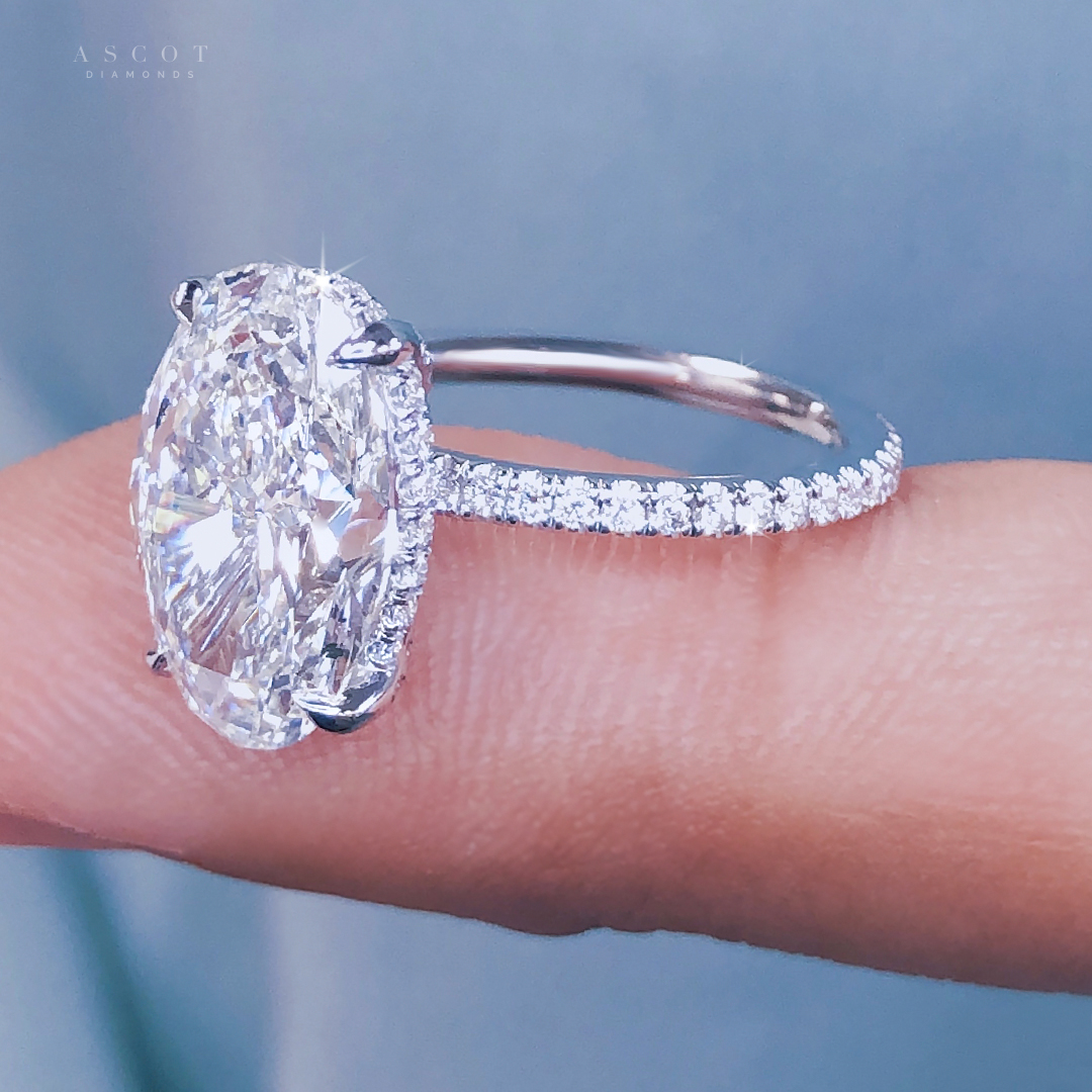 4 ct Oval Diamond Engagement Ring – Ascot Diamonds